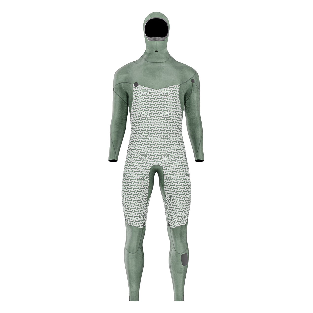 Prolimit Vapor Steamer C-Zip våtdrakt 6/4 hette svart/blå
