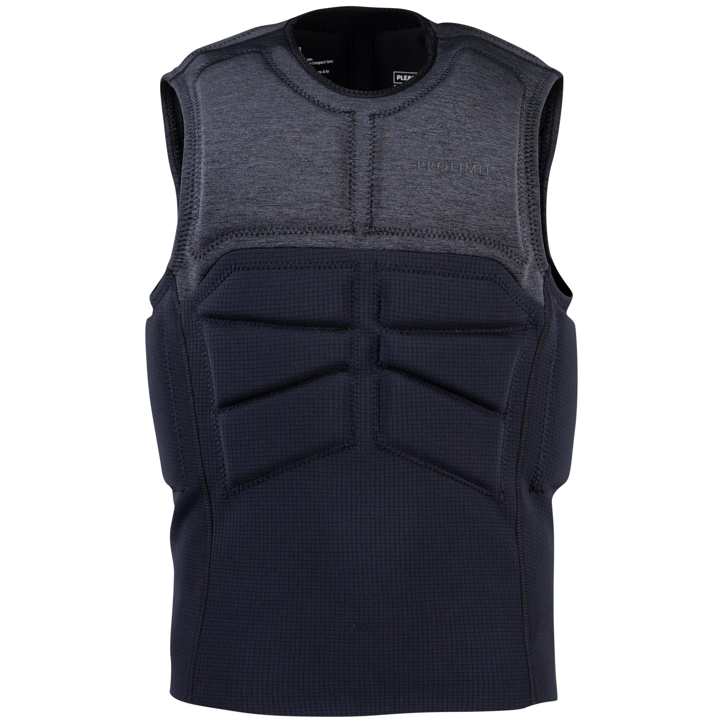 Prolimit Mercury Stretch Vest No Zip impactvest svart uten glidelås