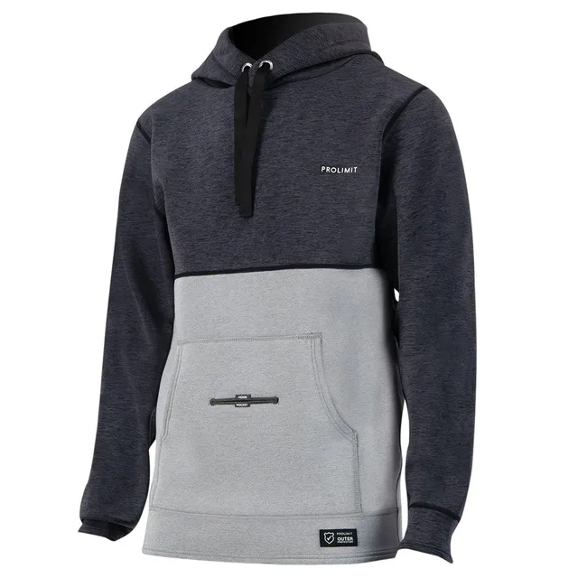 Prolimit Mercury neoprenhoodie Black/Grey med lomme