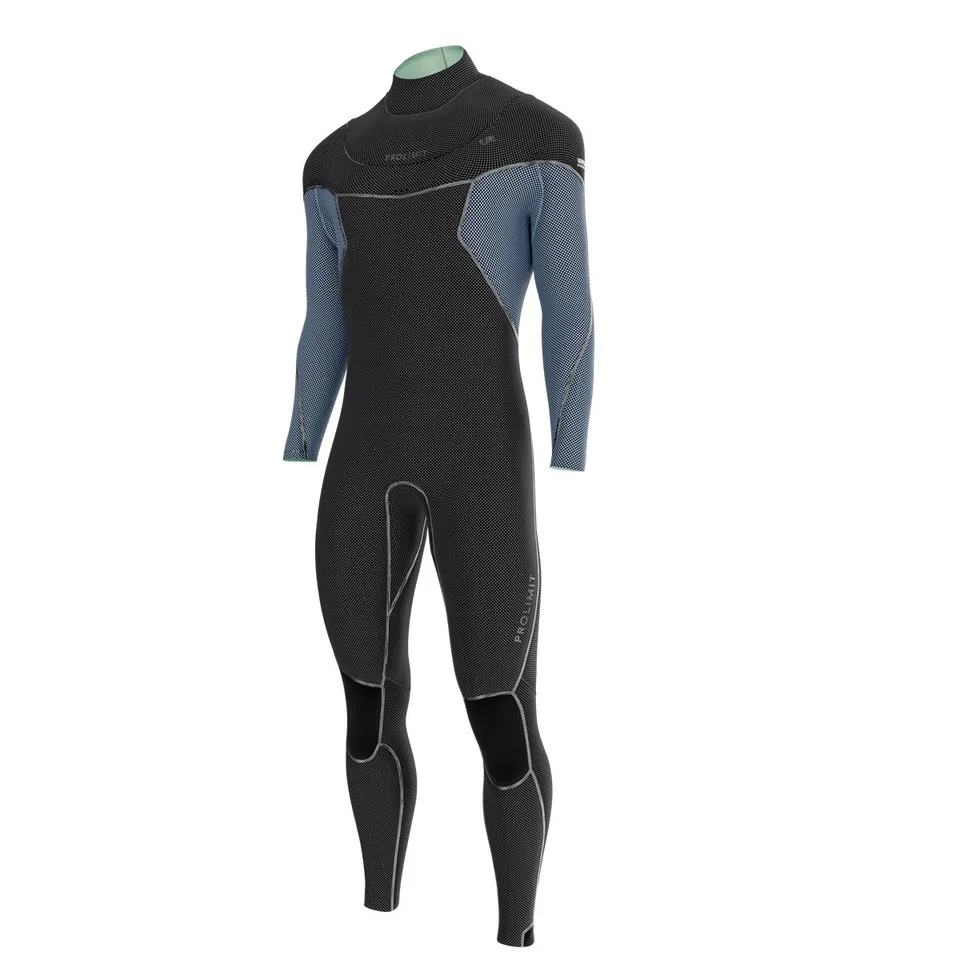 Prolimit Vapor Steamer C-Zip våtdrakt 5/4 svart/blå