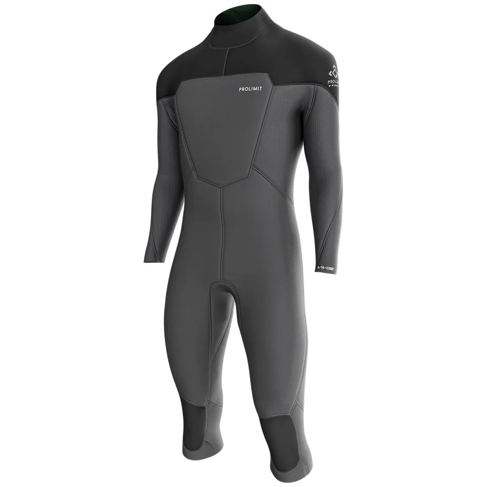 Prolimit Fusion Steamer 3/4-Leg V-Zip 3/2 våtdrakt svart neoprenfri
