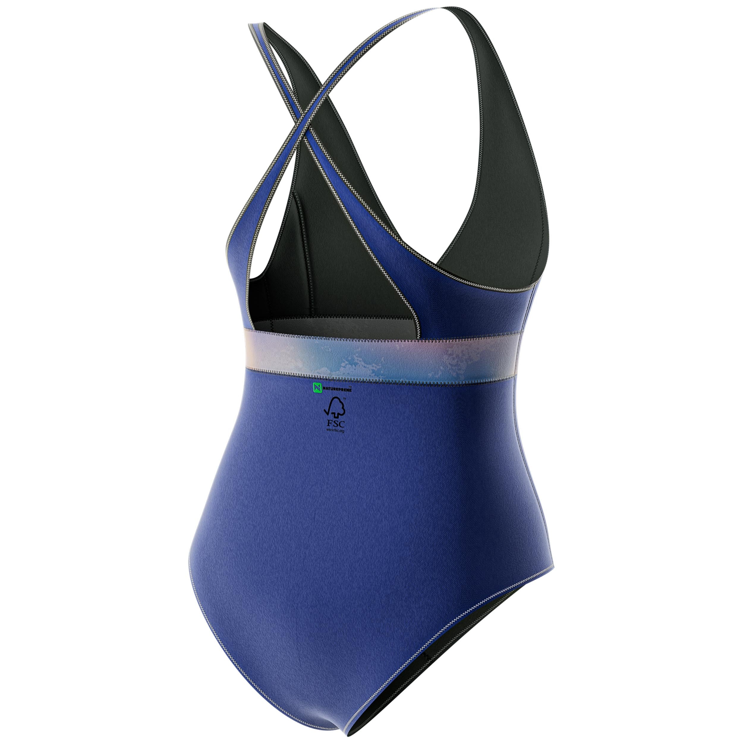 Prolimit Fire Swimsuit 2/2 shorty Blue/Peach dame