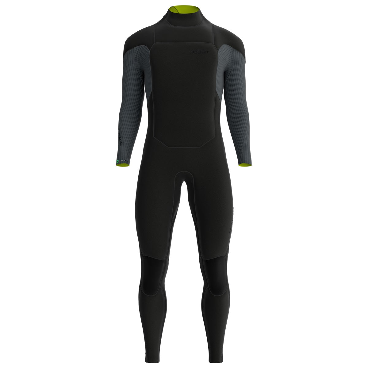 Prolimit Predator våtdrakt 5/4 Black 50/M frontglidelås