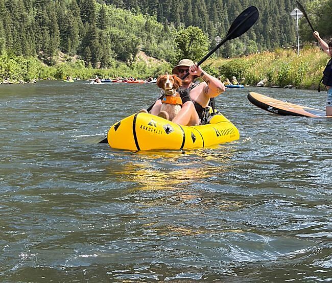 Kokopelli Nirvana Self-Bailing packraft gul slitesterk