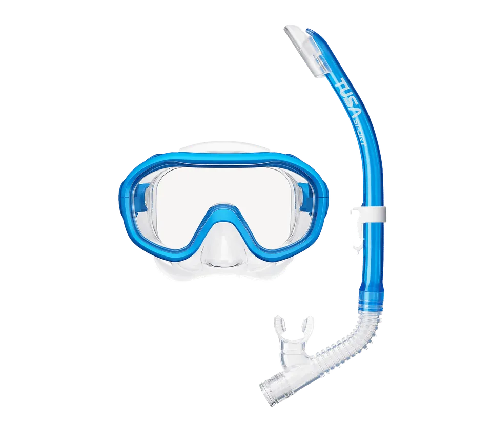 TUSA Kleio Mini Fit UC0211P snorkelsett barn med tørrsnorkel