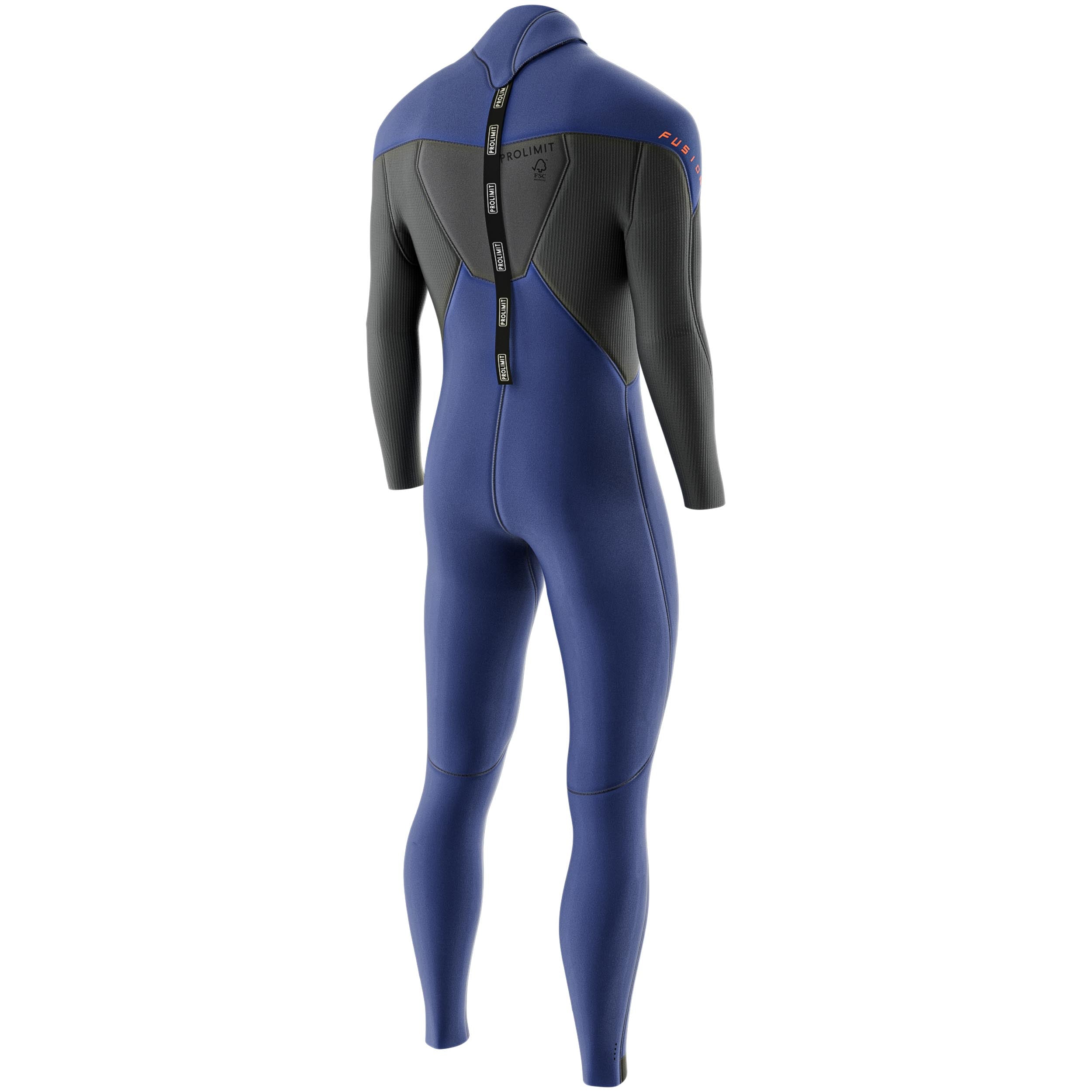 Prolimit Fusion Steamer V-Zip 3/2 våtdrakt svart 52/L