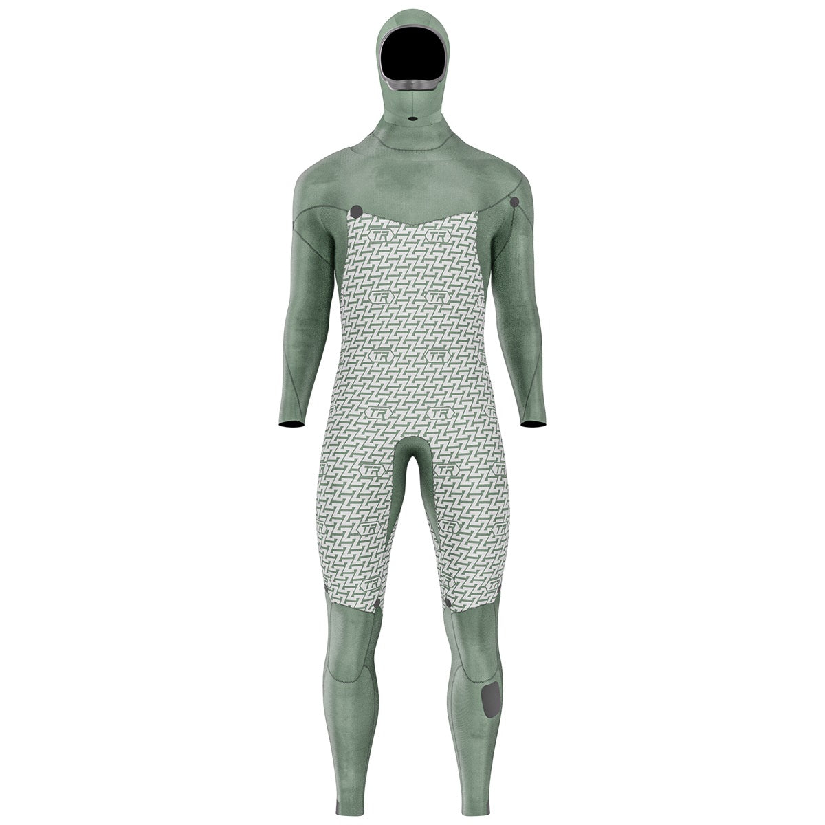 Prolimit Vapor Steamer C-Zip 6/4 våtdrakt svart/blå hette