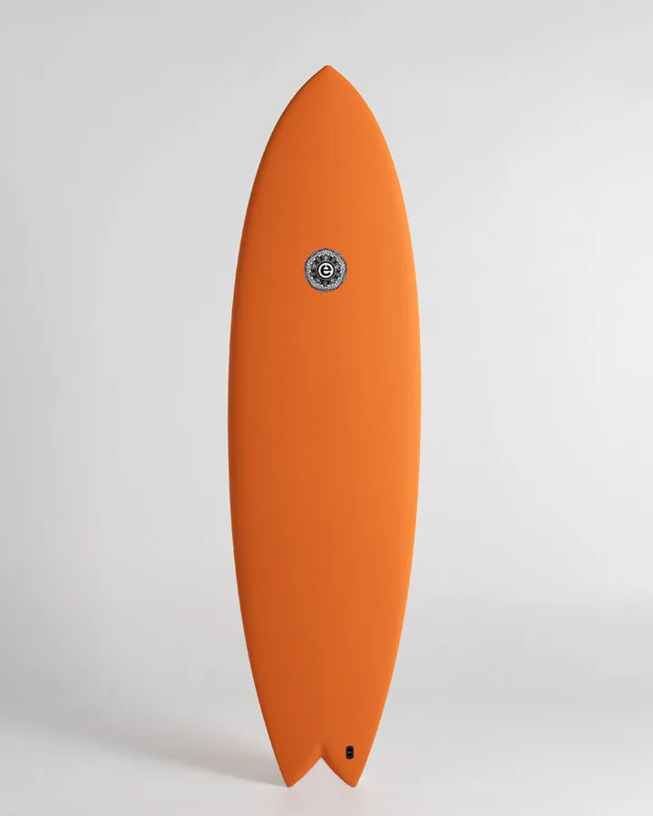 Elemnt Surf Torrino Twin midlength surfebrett kobber 6'6–7'4