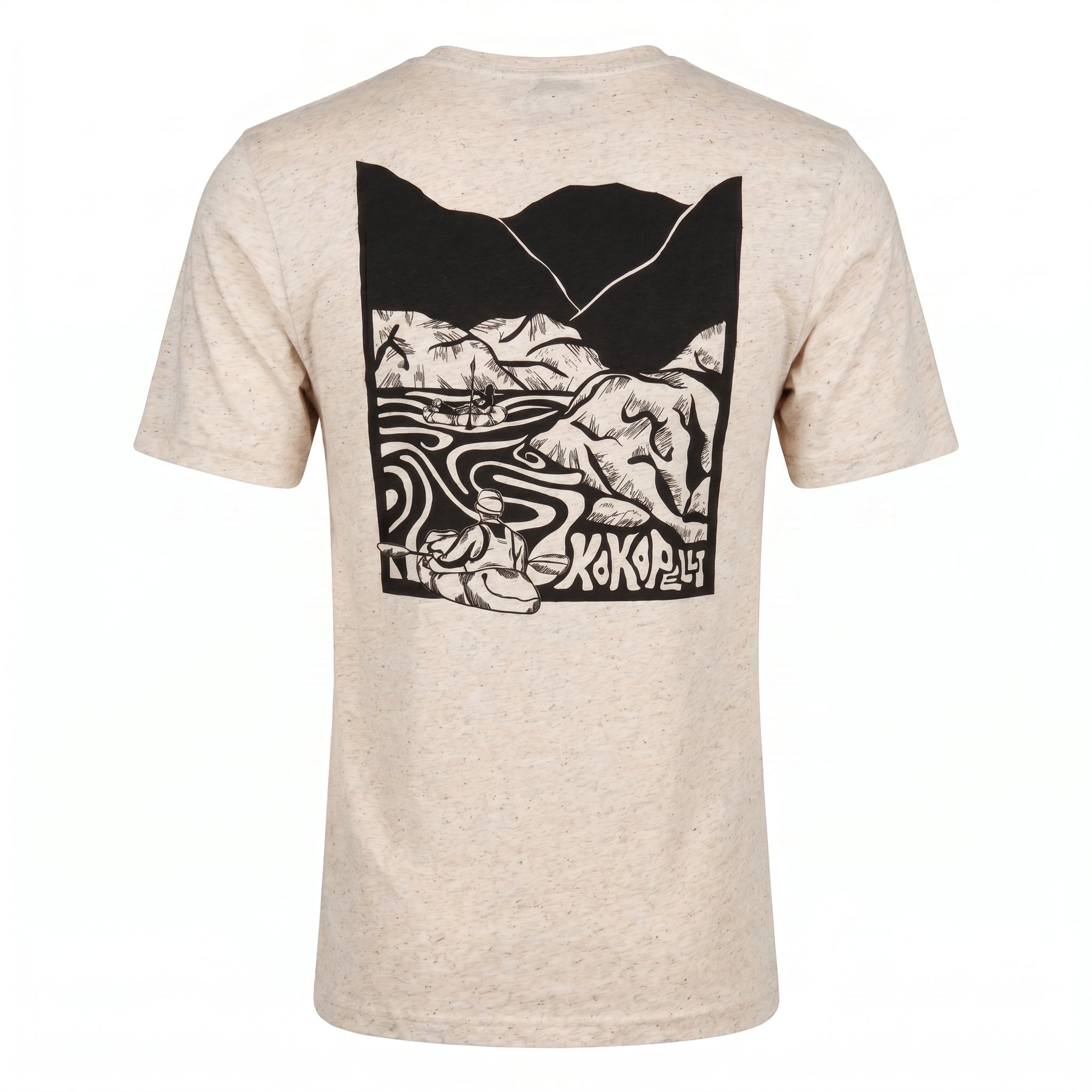Kokopelli Artist Series Linocut t-skjorte tri-blend