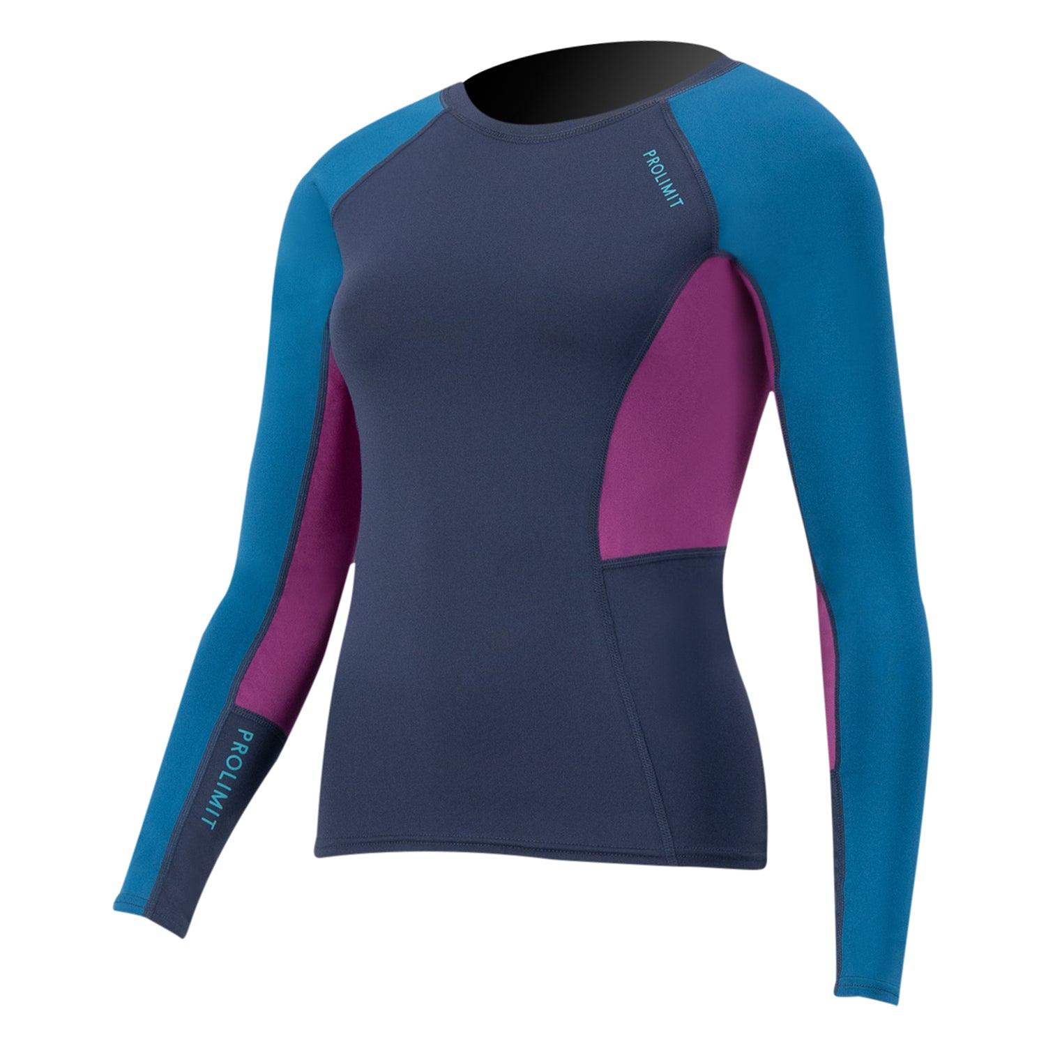 Prolimit Pure Girl Loosefit langermet rashguard blå/turkis UV50+