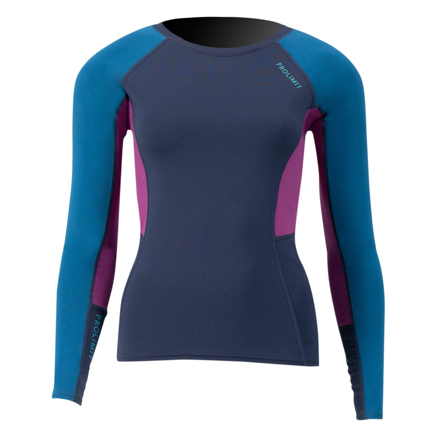 Prolimit Pure Girl Loosefit langermet rashguard blå/turkis UV50+