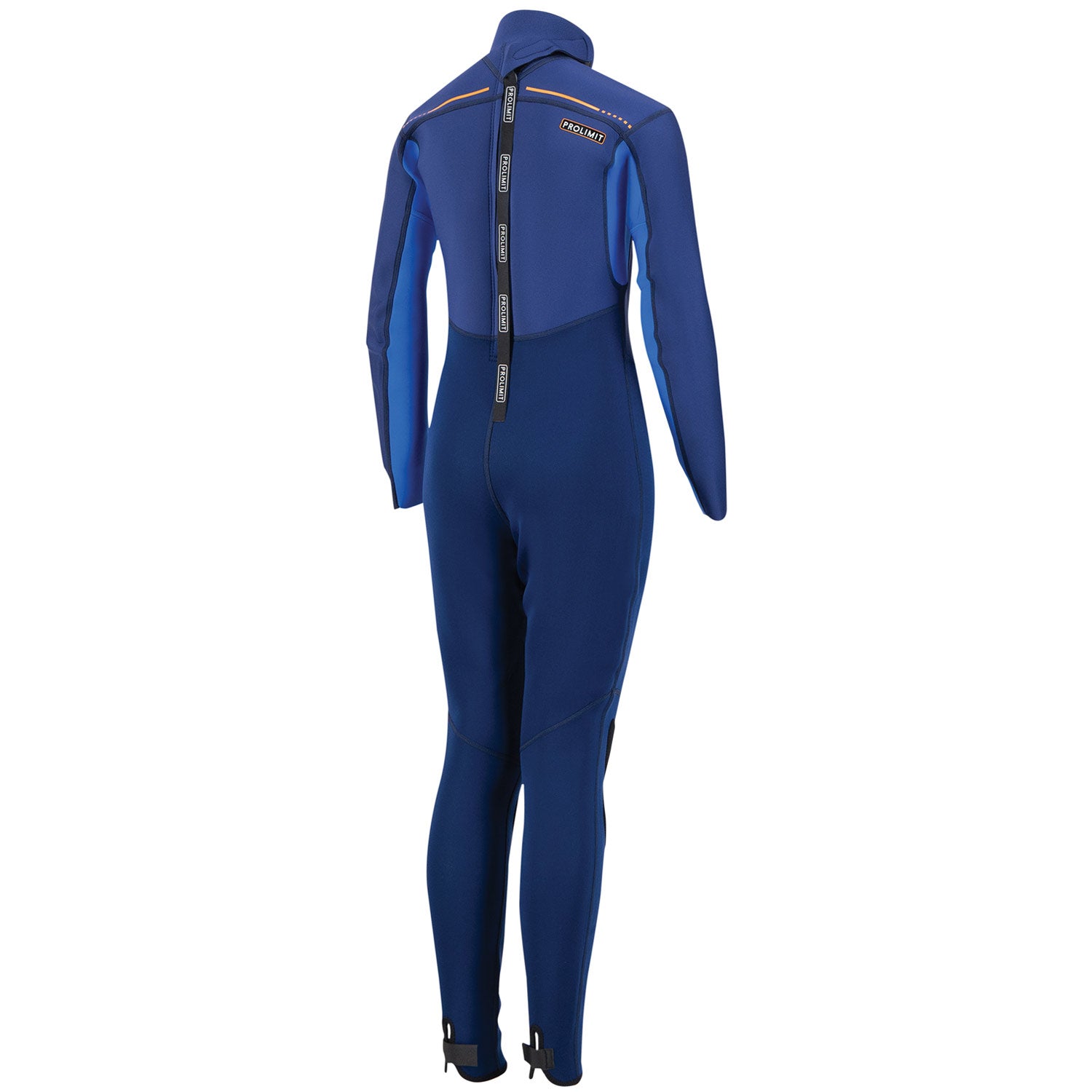Prolimit Grommet V-Backzip 3/2 våtdrakt barn blå/oransje
