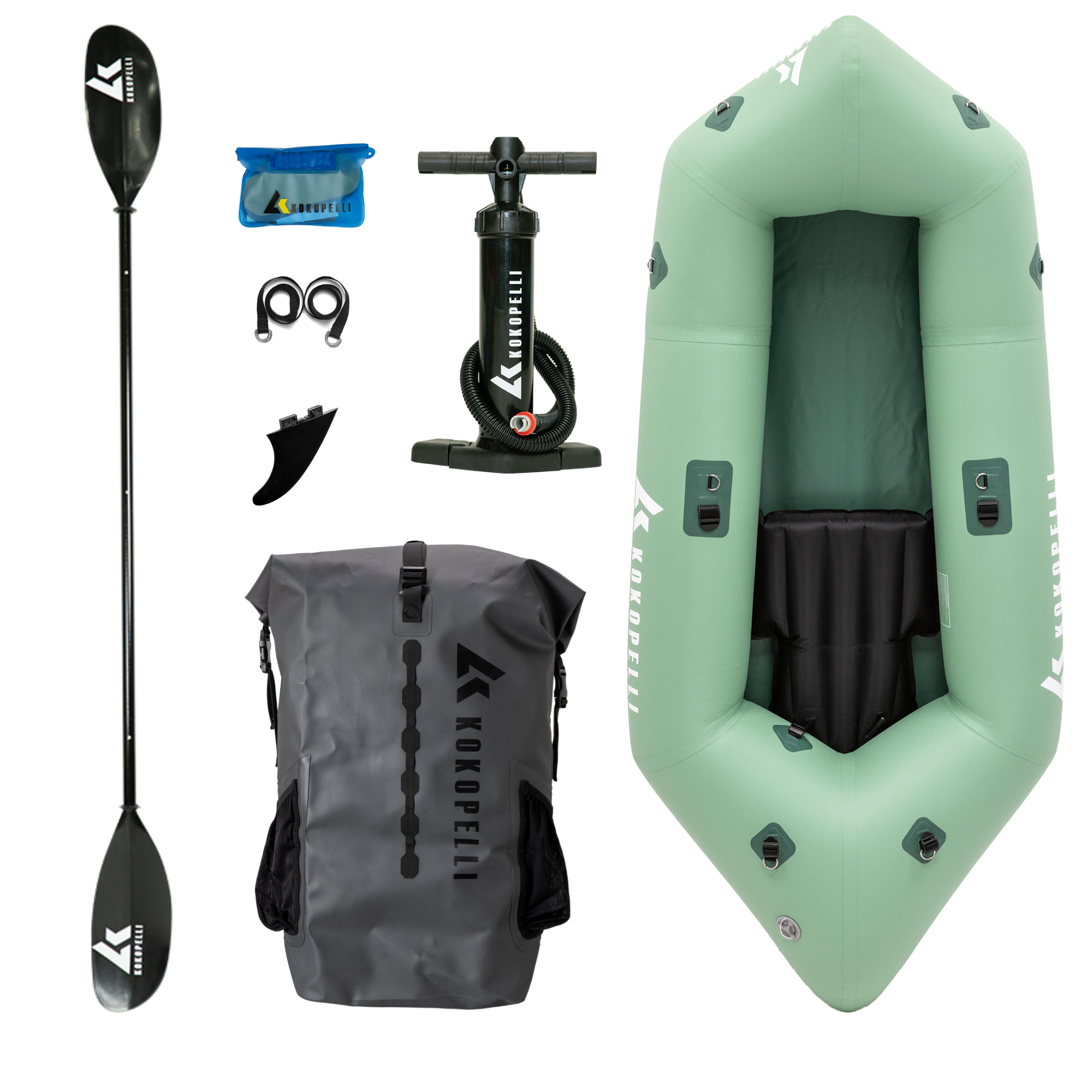 Kokopelli XPD packraft pakke 1-manns fiske innsjø