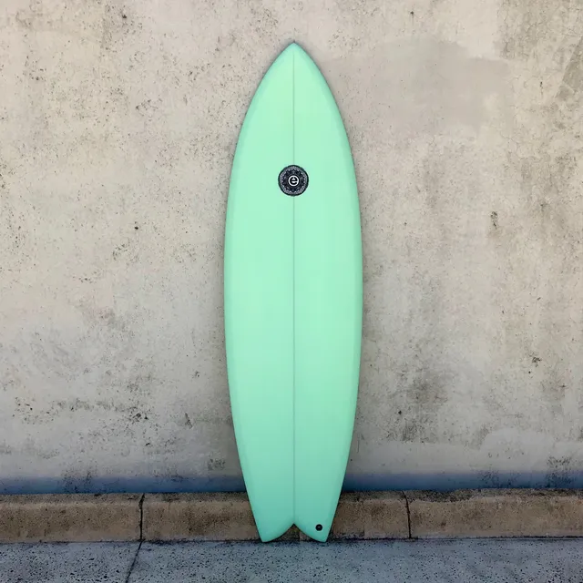 Elemnt Surf Twin Fish surfebrett mint 5'6–6'4 keel