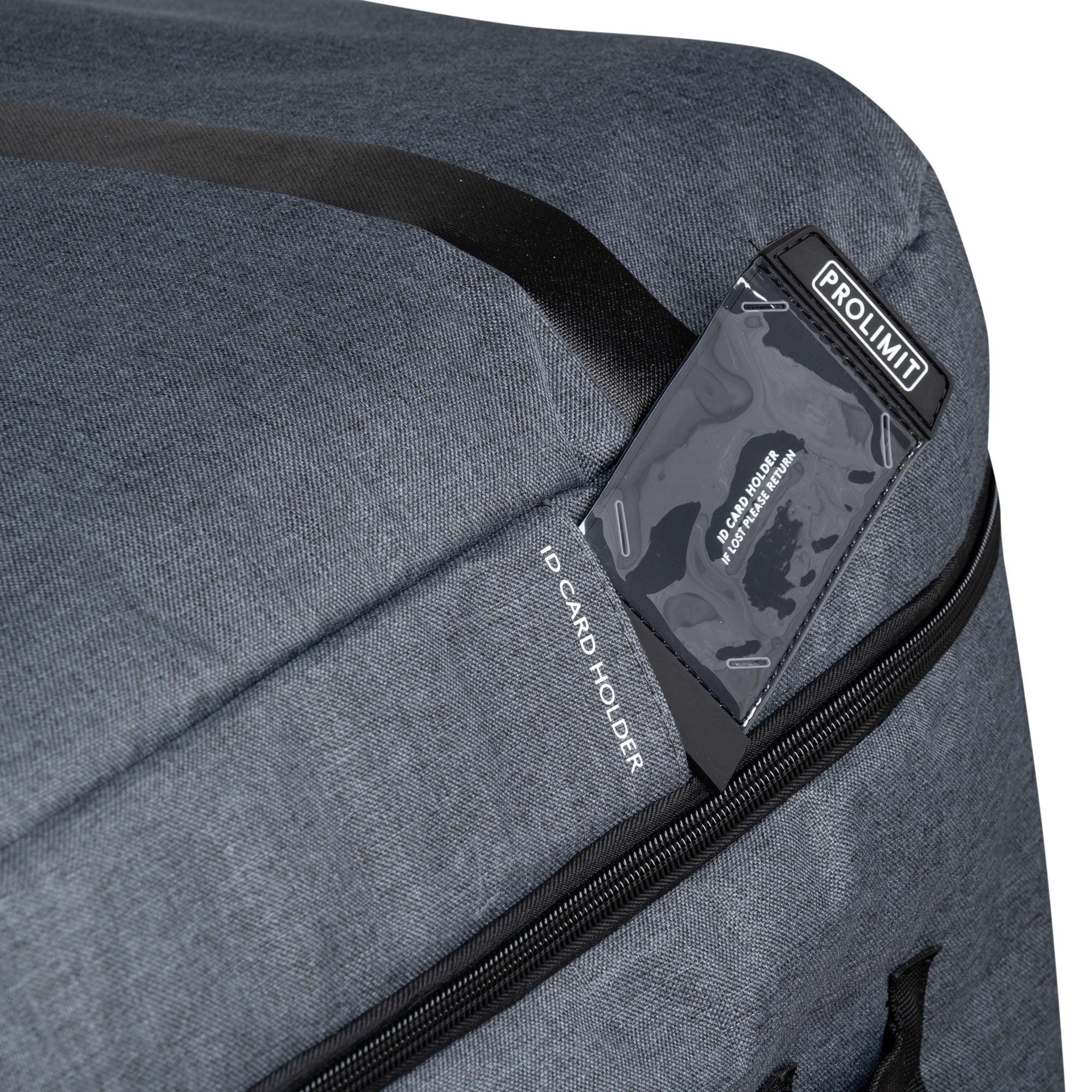 Prolimit Session Wingfoil boardbag 175x75x28 Black hjulbase