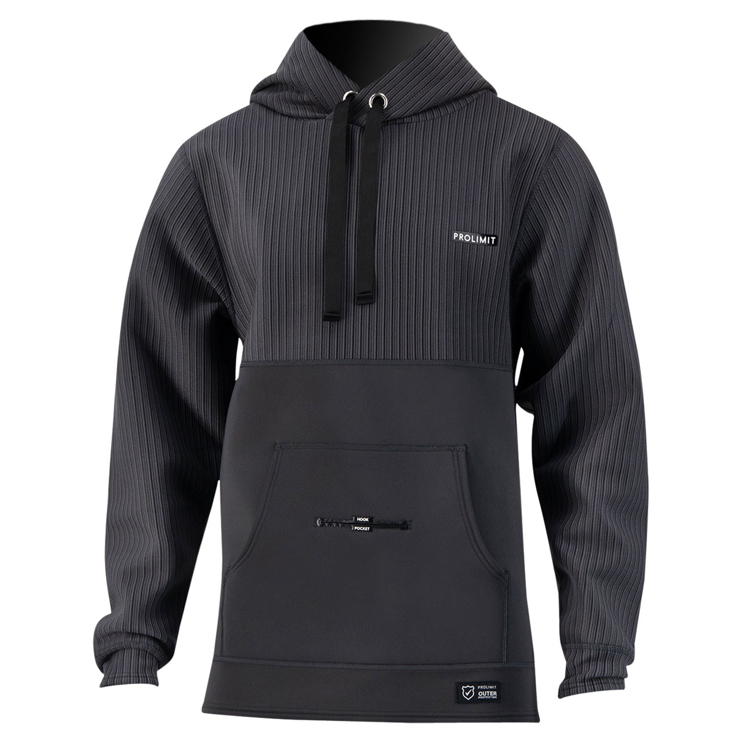 Prolimit Predator Loosefit neoprenhettegenser svart
