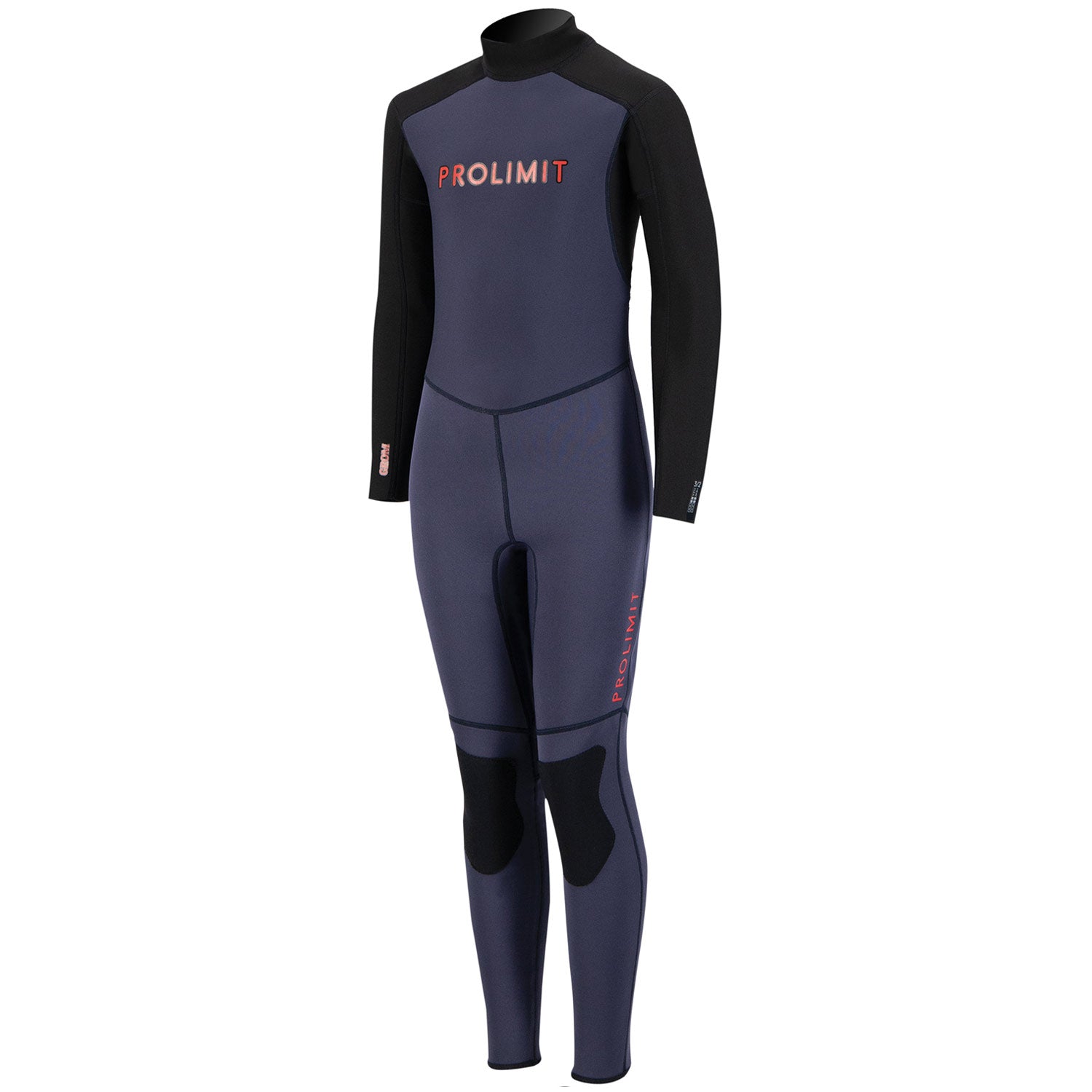 Prolimit Grommet V-Backzip 3/2 våtdrakt barn blå/oransje