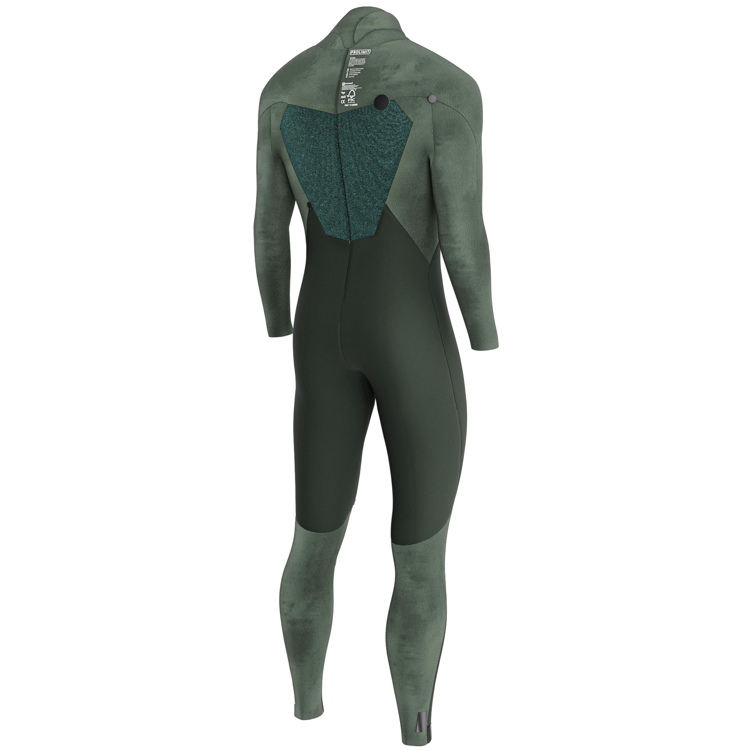 Prolimit Fusion Steamer V-Zip 5/4 våtdrakt svart vinter
