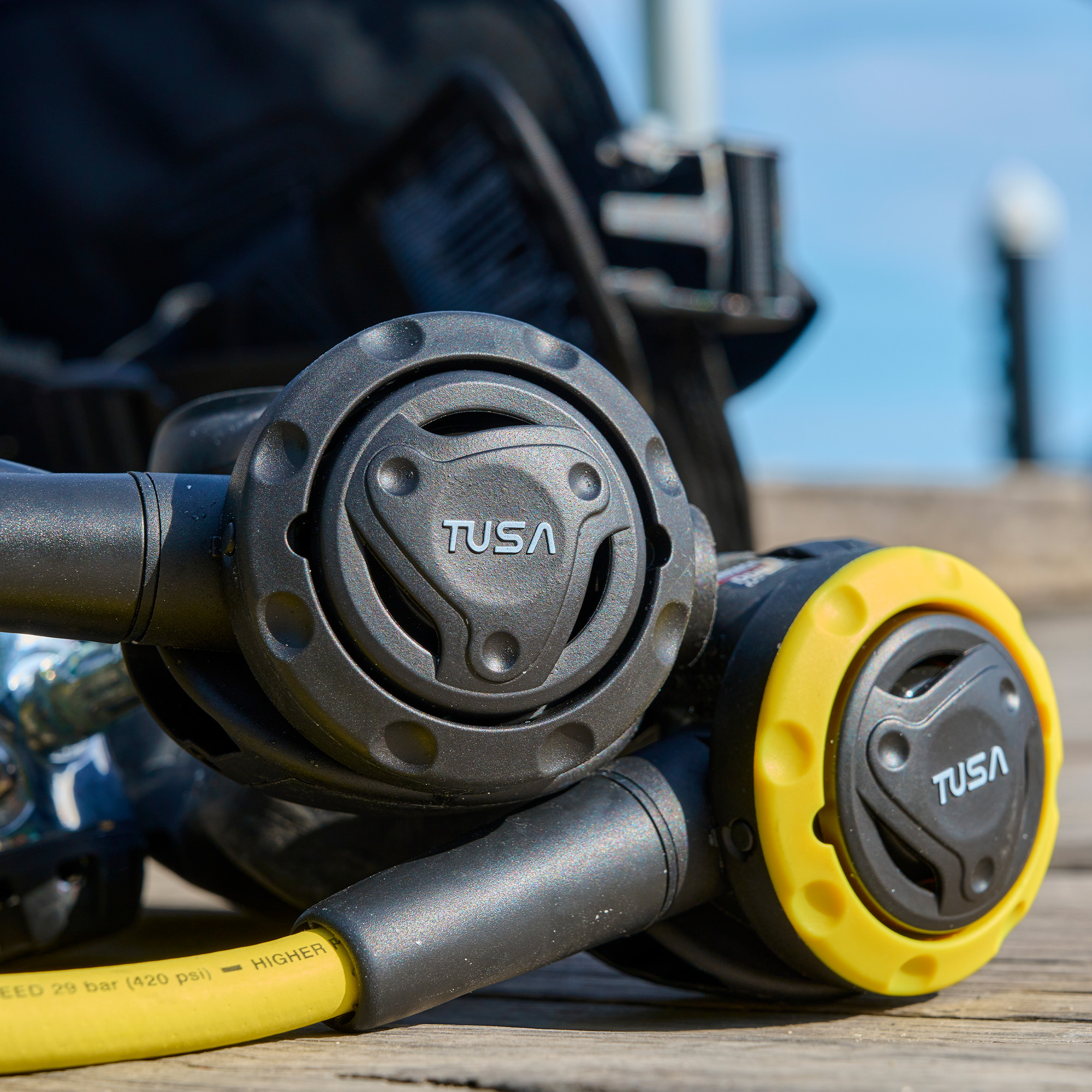 TUSA RS1001 førstetrinnsregulator DIN balansert membran