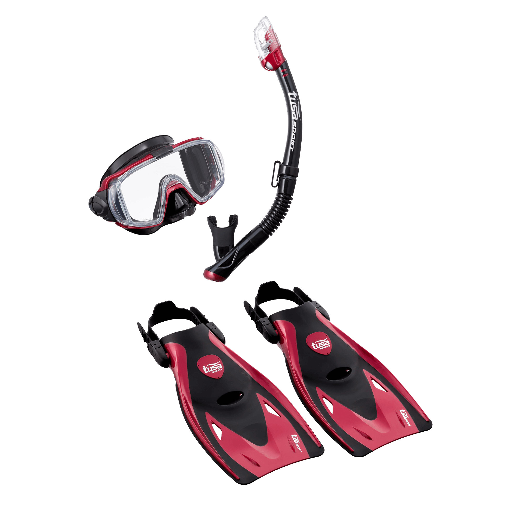 TUSA Visio Tri-Ex snorklesett voksne vidvinkel