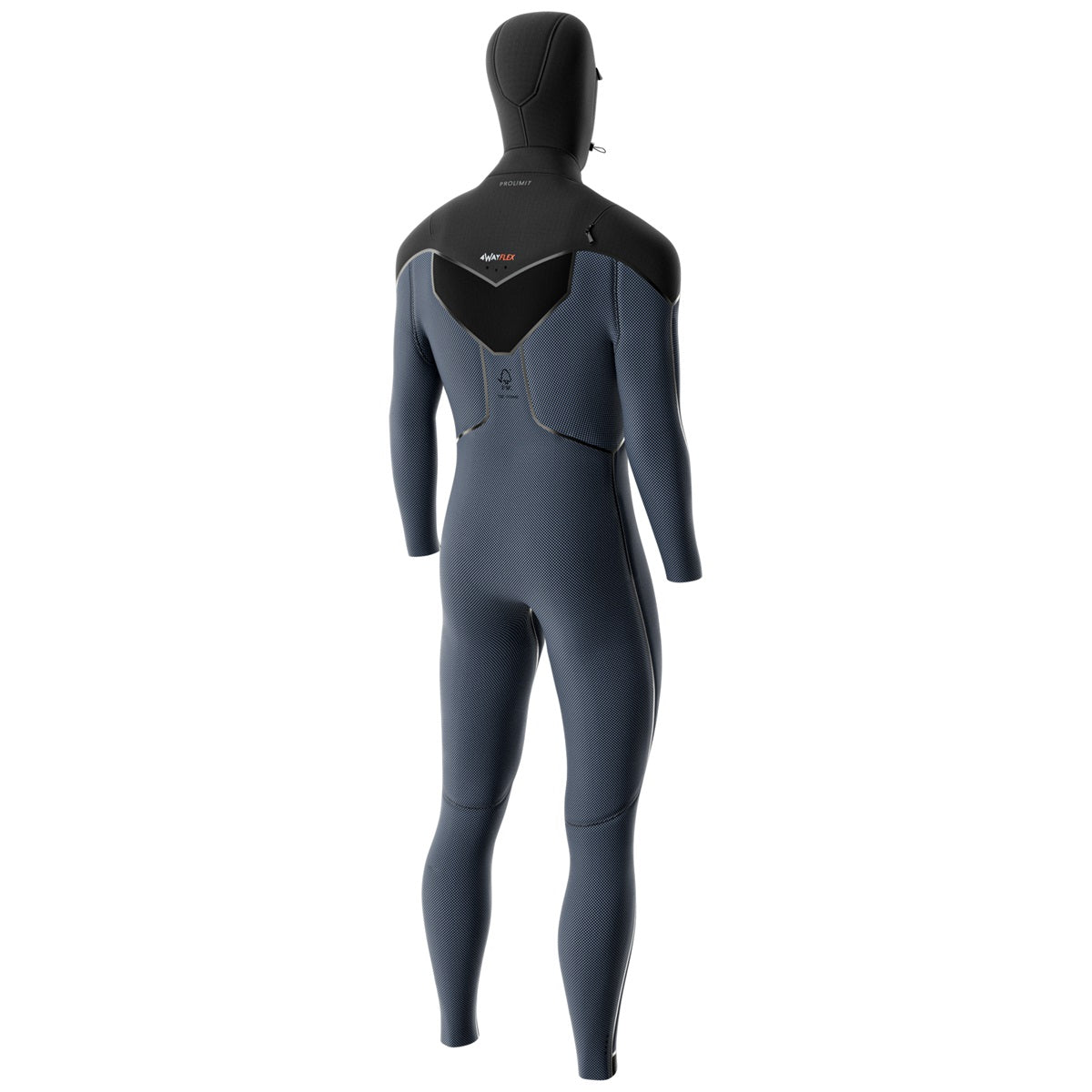 Prolimit Vapor Steamer C-Zip 6/4 våtdrakt svart/blå hette