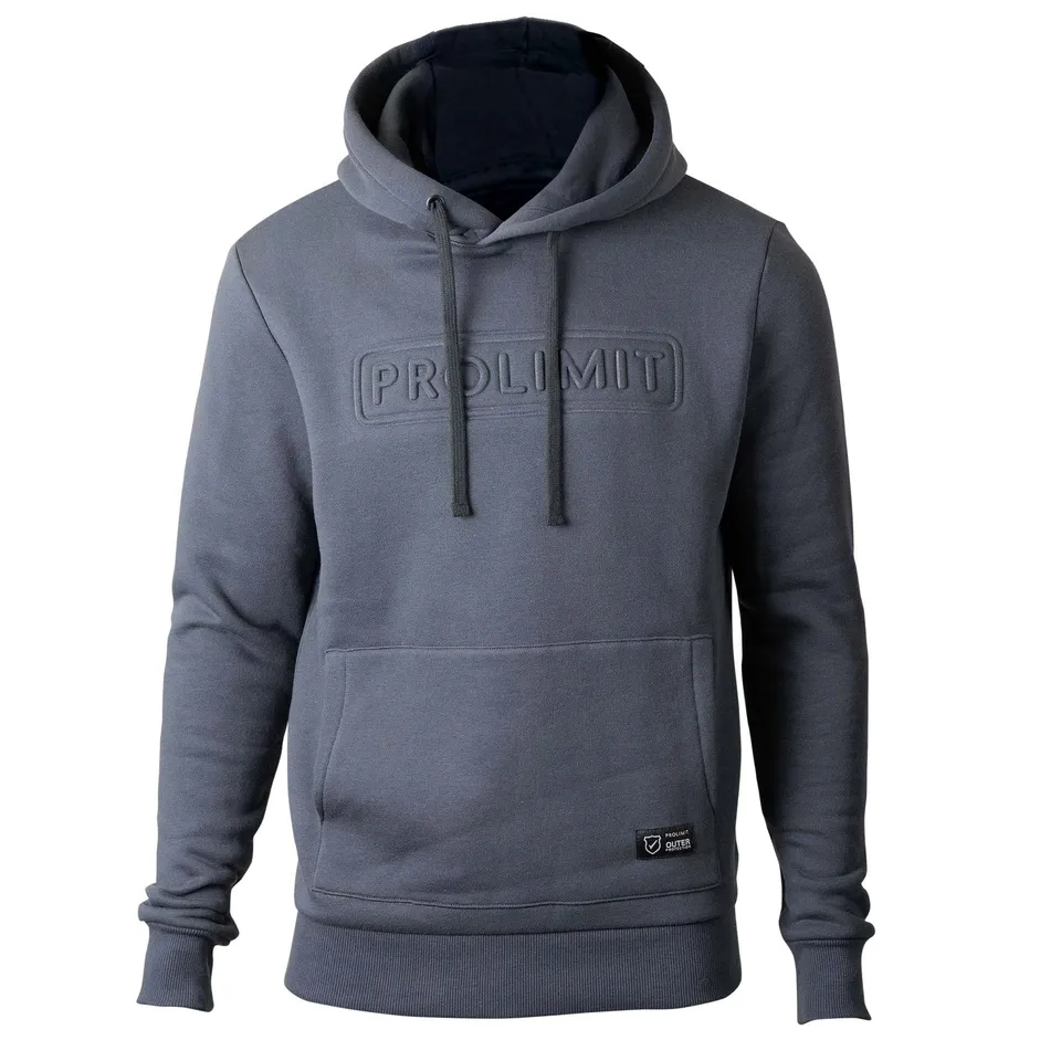 Prolimit Hooded Sweat hettegenser mørkegrå L 340gsm