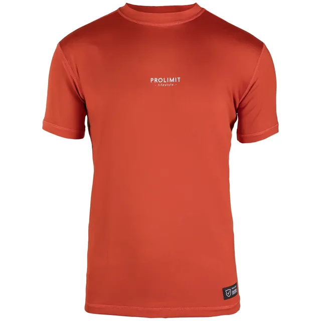 Prolimit Logo rashguard kortermet rød UV50+
