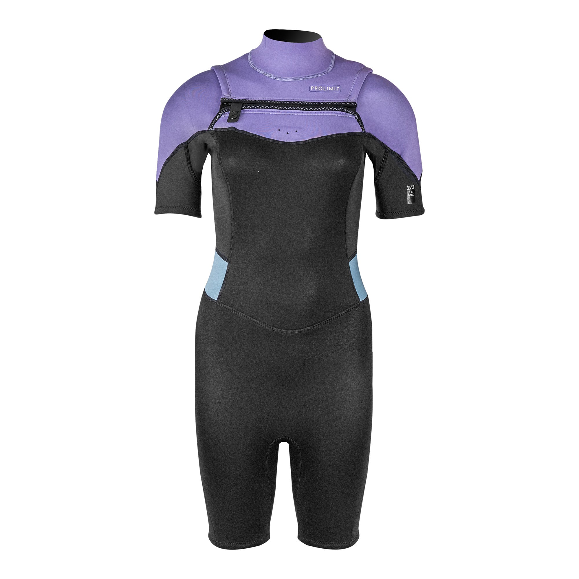 Prolimit Fire Shorty Freezip 2/2 våtdrakt blå/grå