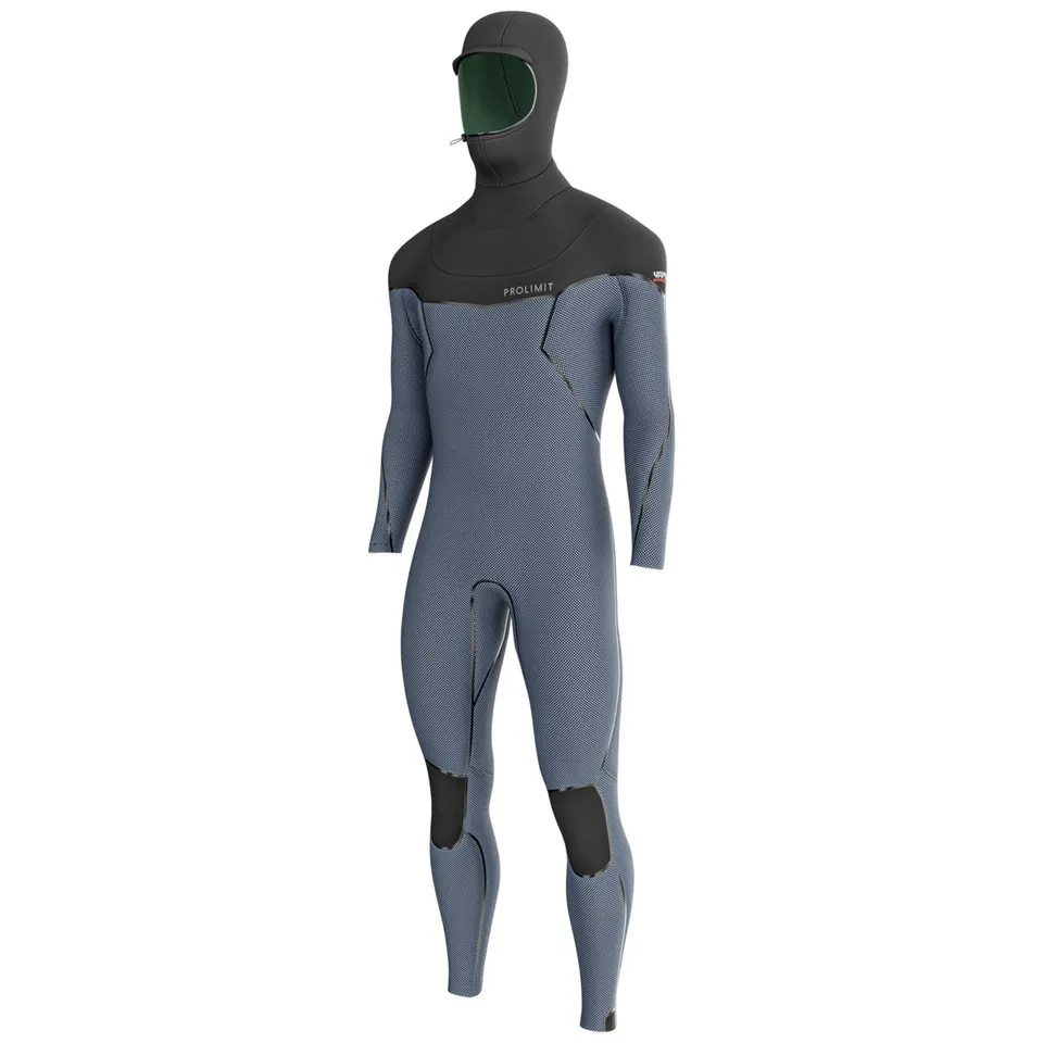 Prolimit Vapor Steamer C-Zip 6/4 våtdrakt svart/blå hette