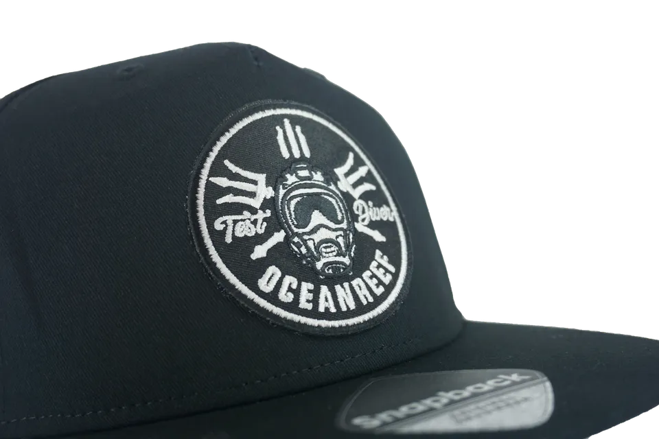 Ocean Reef Test Diver caps med patch svart