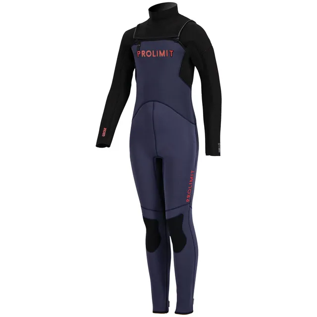 Prolimit Grommet Steamer Freezip 5/3 våtdrakt barn blå rød