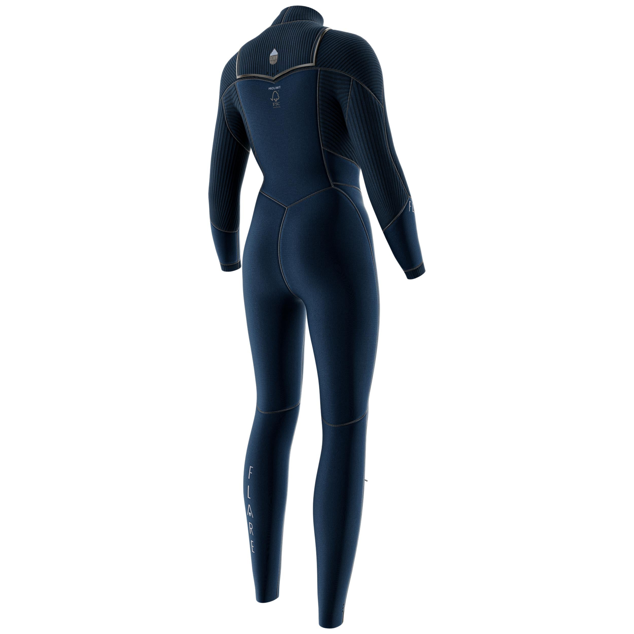 Prolimit Flare Steamer Freezip 4/3 våtdrakt blå dame