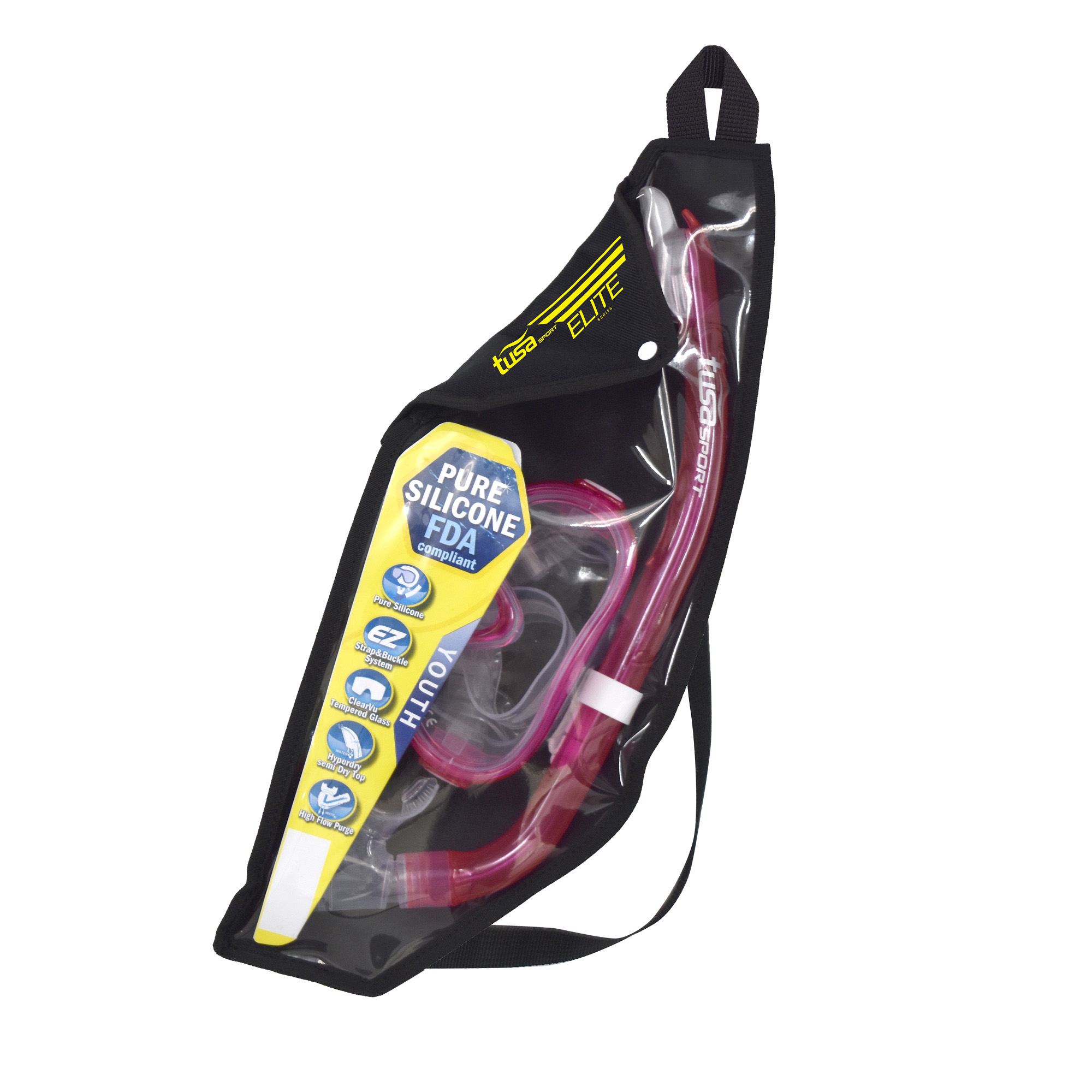 TUSA Kleio Mini Fit UC0211P snorkelsett barn med tørrsnorkel