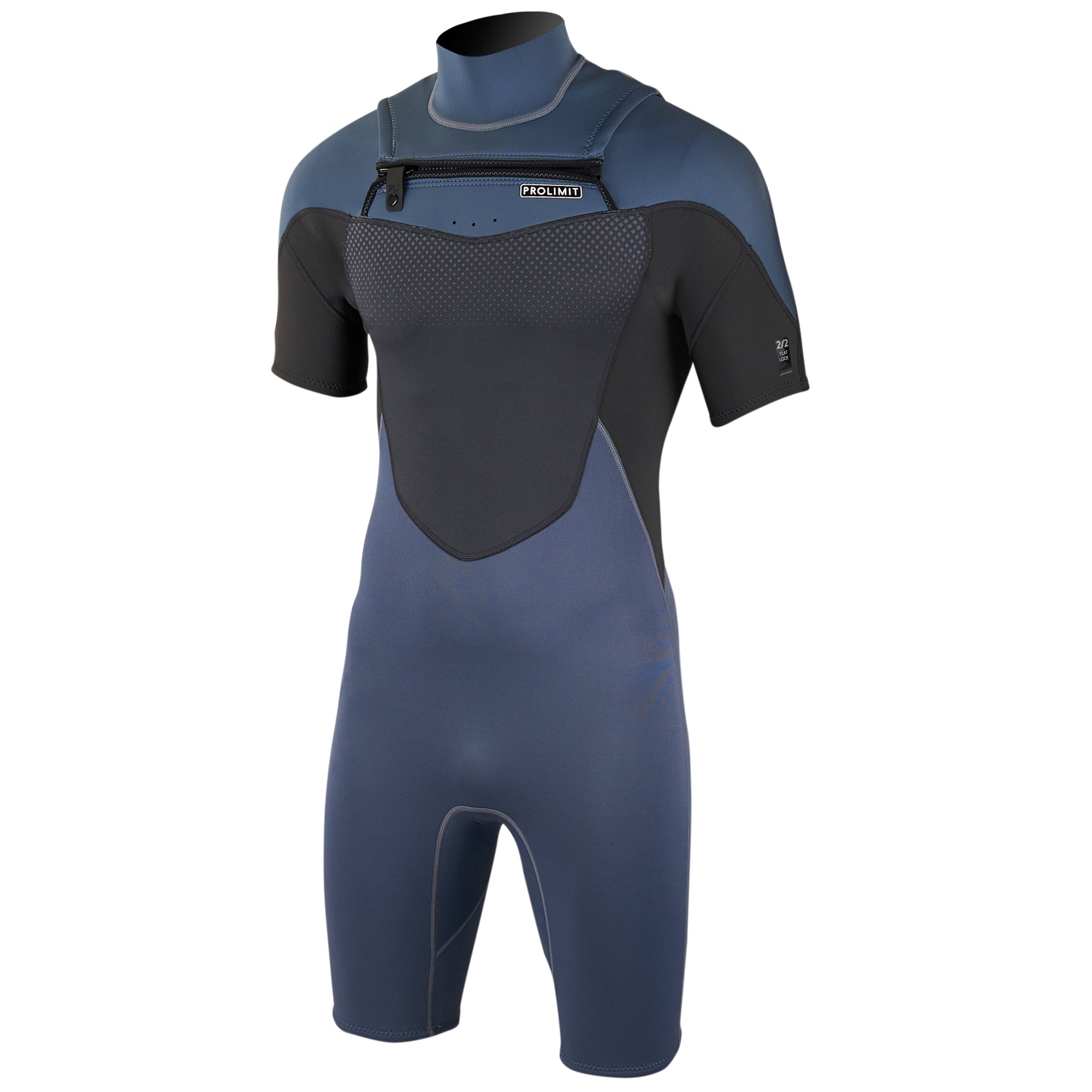 Prolimit Fusion Shorty Freezip 2/2 våtdrakt svart herre
