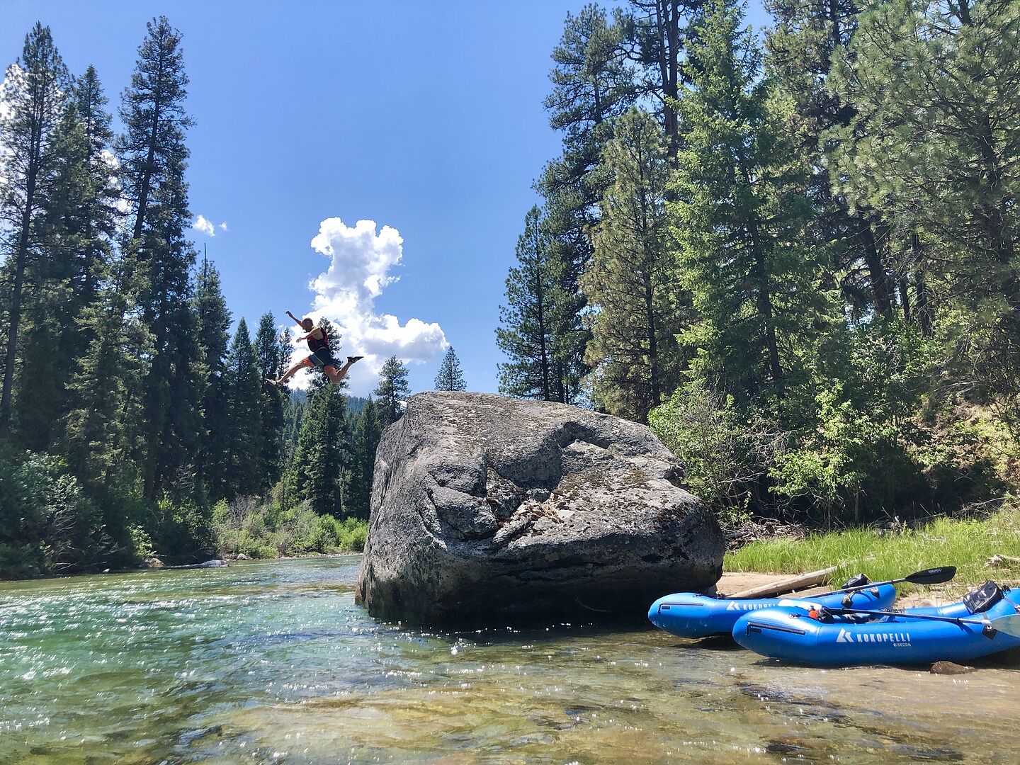Kokopelli Recon Self-Bailing packraft RED ROCK kraftig