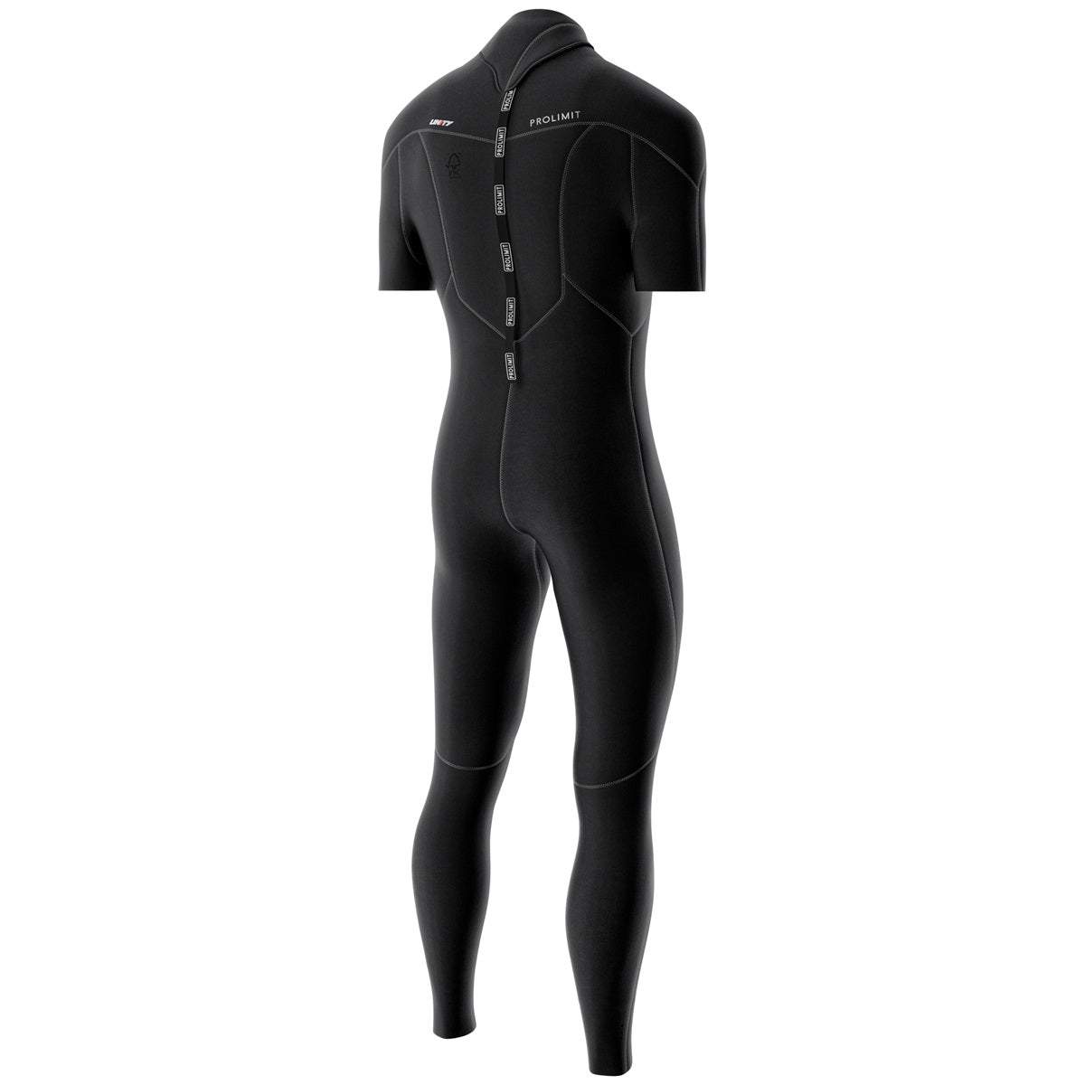 Prolimit Unity Steamer V-Zip 3/2 våtdrakt kortermet svart