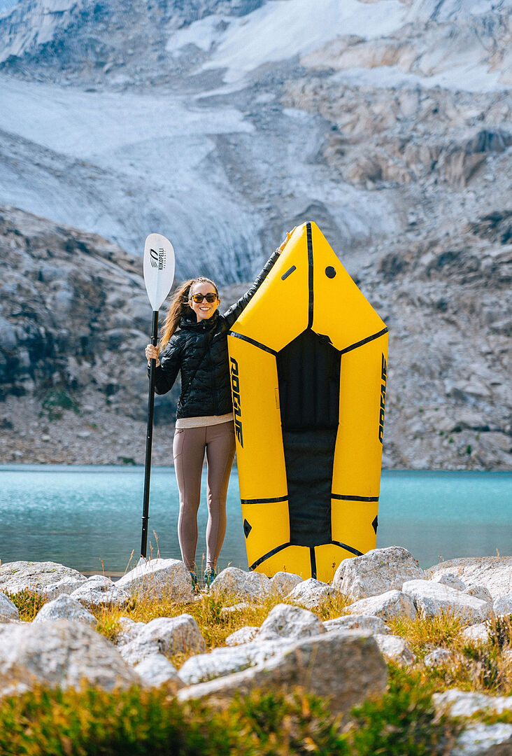 Kokopelli Rogue-Lite packraft gul minimalistisk